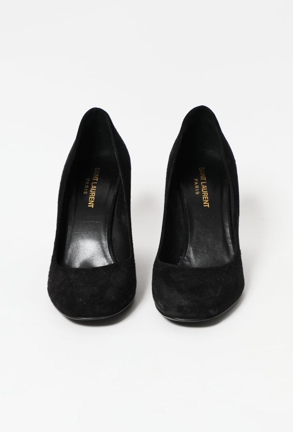 Saint Laurent Embellished Suede Pumps - 3