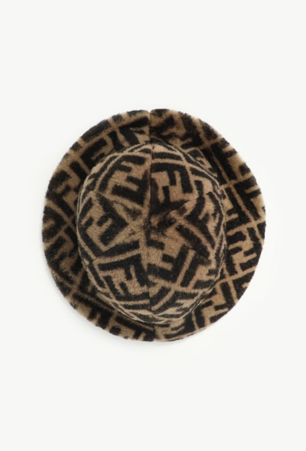 Fendi 2019 Monogram Shearling Bucket Hat - 5