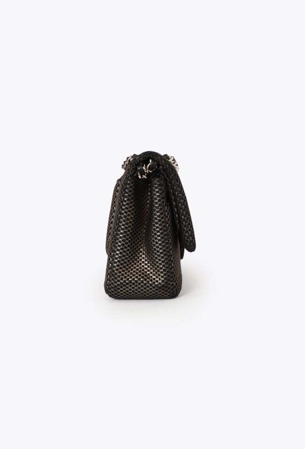 Chanel Perforated Jersey Jumbo Double Flap Bag - 5
