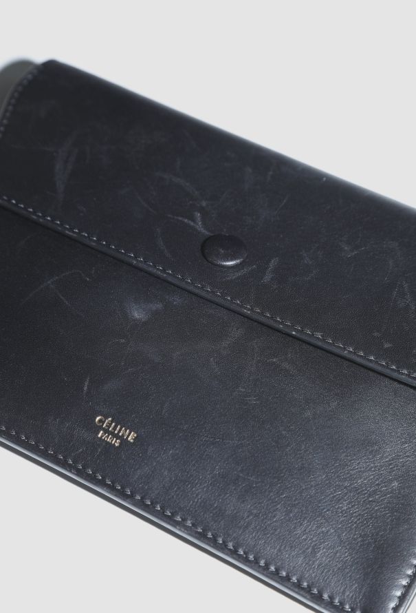 Céline Black Calfskin Clutch - 11