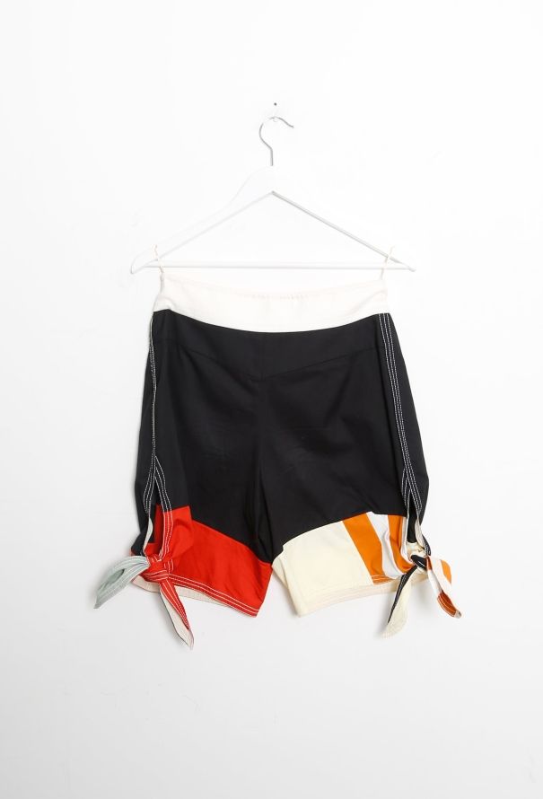Chloé S/S 2017 Colorblock Tie Shorts - 8