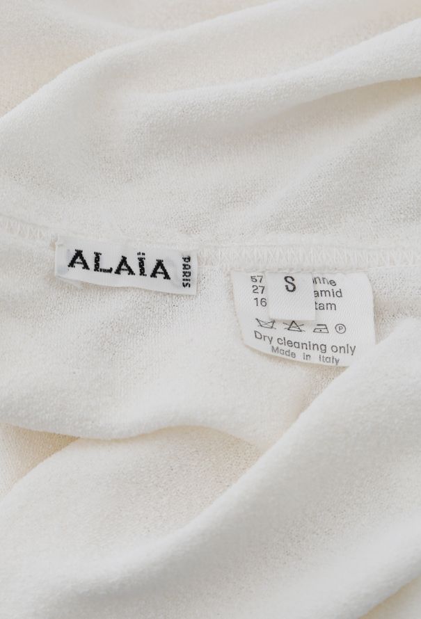 Alaïa 90s Draped Knit Dress - 4