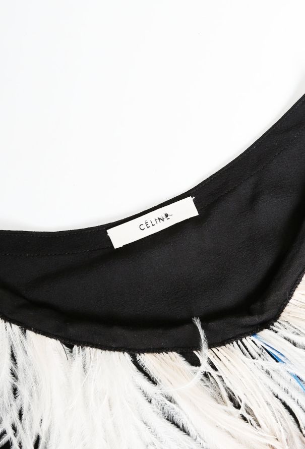 Céline RARE 2010 Ostrich Silk Top - 4