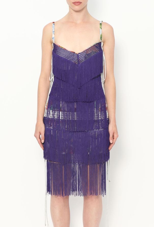 Dolce & Gabbana F/W 2003 Lace-up Tassel Dress - 3