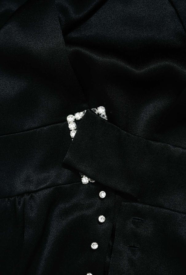 Satin Feather Trim Jacket and Dress Ensemble - 8