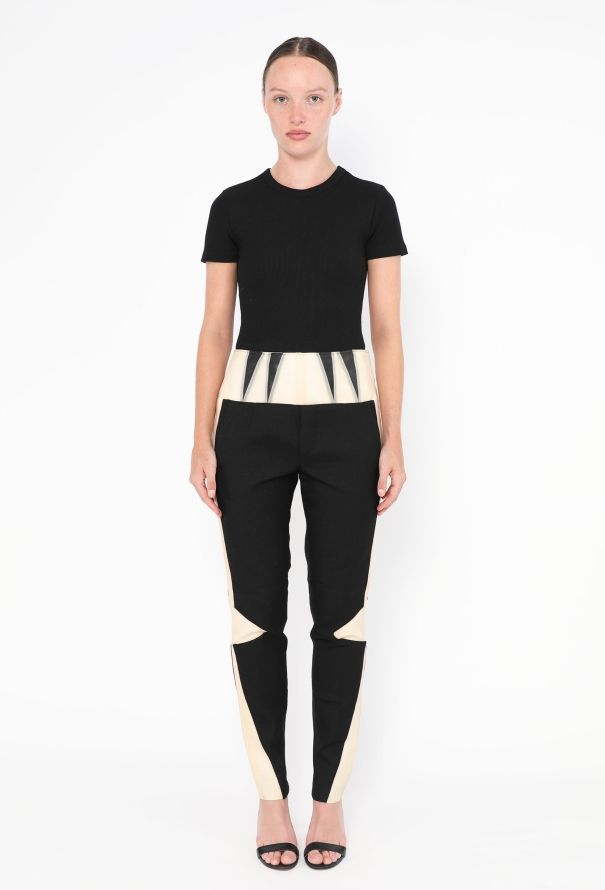 Balenciaga F/W 2008 Bicolor Sci-Fi Trousers - 1