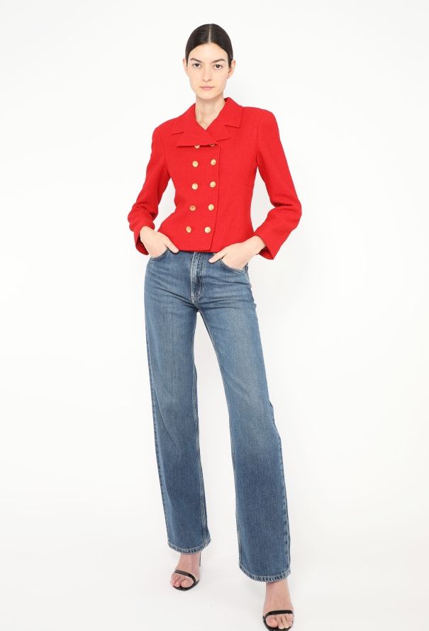 Chanel 1998 Tweed Clover Blazer - 2