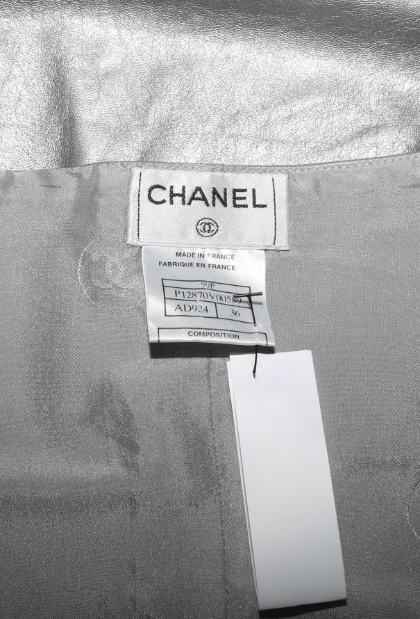 Chanel 1999 Metallic Leather Top - 6