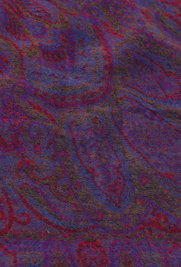 Saint Laurent Vintage Embroidered Paisley Tassel Scarf - 8