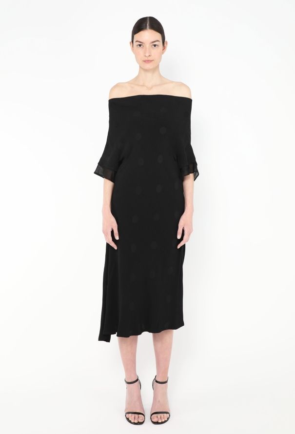 Yohji Yamamoto 2020 Draped Polka Dot Dress - 2