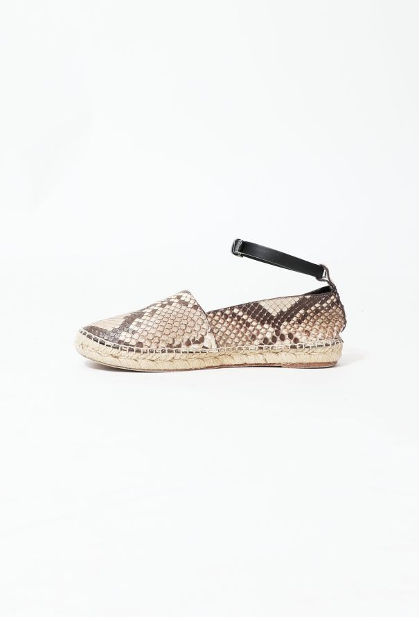 Céline Python Buckled Espadrilles - 4