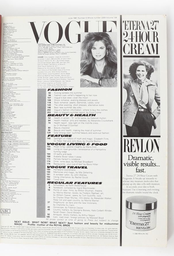 VOGUE UK 1981 Bruce Weber Cover Set - 7