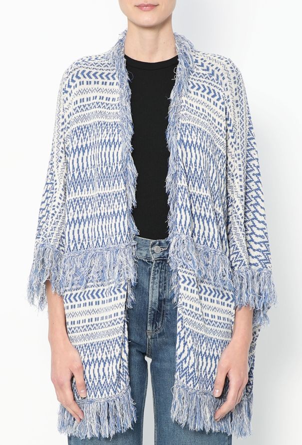 Loewe S/S 2015 Fringed Crochet Poncho - 1