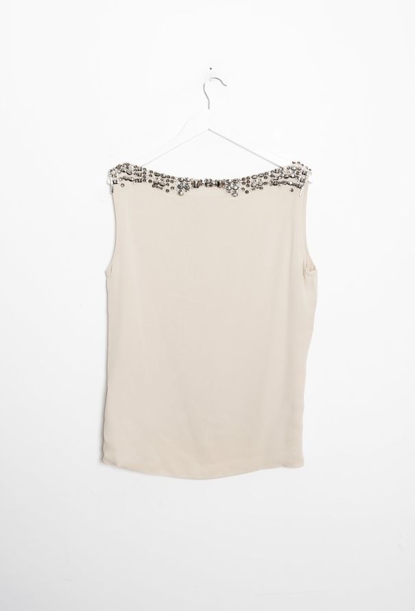 Roberto Cavalli Embellished Silk Top - 7