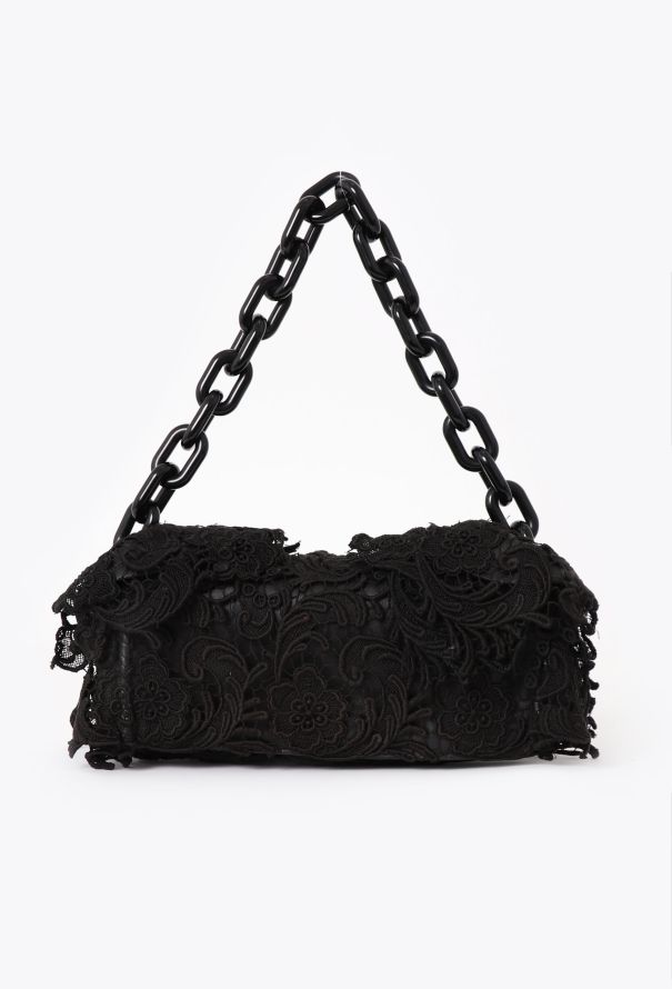 Prada F/W 2008 Guipure Lace Shoulder Bag - 4