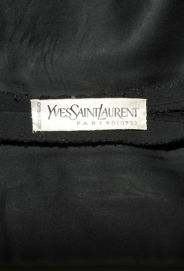 Saint Laurent Haute Couture 1966 Guipure Trim Wool Dress - 5