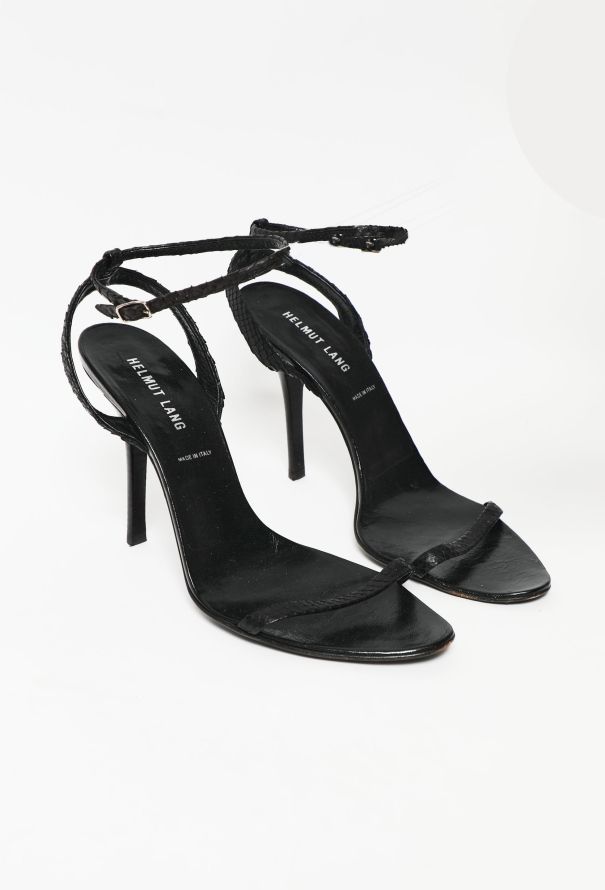 Helmut Lang Python Embossed Sandals - 2
