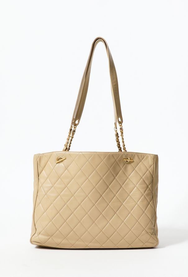 Chanel Beige Grand Shopping Tote Bag - 4