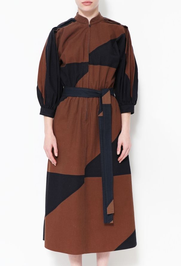 Vuokko '70s Belted Cotton Dress - 3