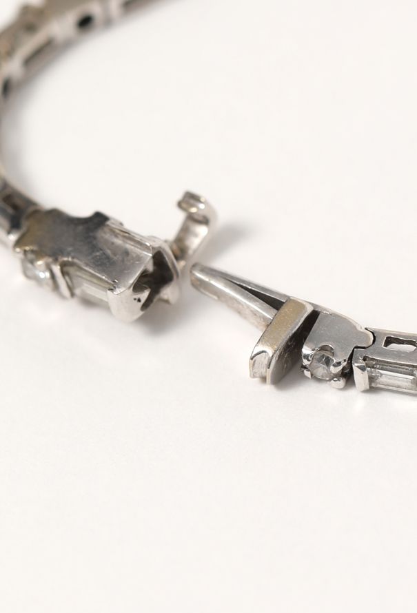 Vintage Fine Jewelry 18k White Gold & Diamond Bracelet - 7