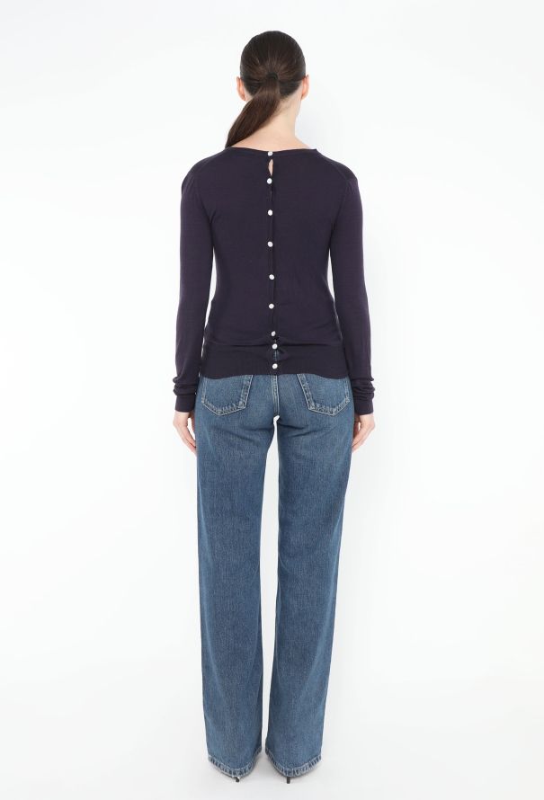 Chanel Cashmere 'CC' Button Sweater - 2