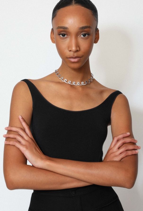 Vintage Fine Jewelry Mathon 18K Gold and Diamond Necklace - 3