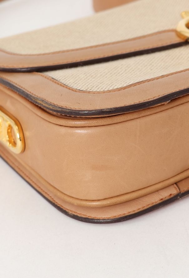 Céline Vintage Canvas Triomphe Shoulder Bag - 7