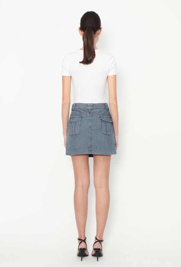 Balenciaga Early 2000s Denim Cargo Skirt - 4