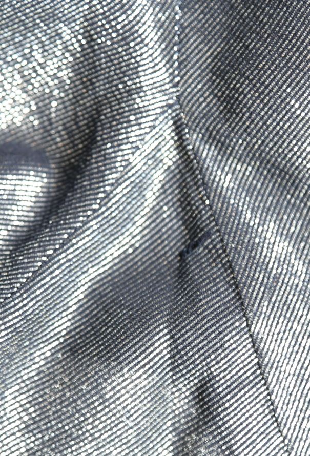 John Galliano 2004 Lamé Bias Silk Dress - 6