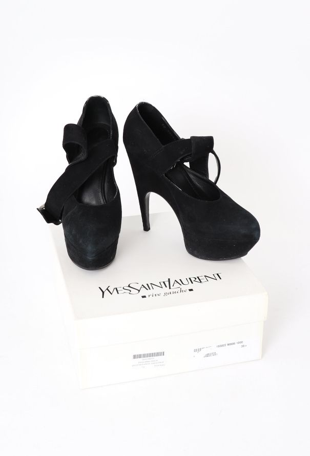 Saint Laurent Vintage Imperiale Suede Heels - 6