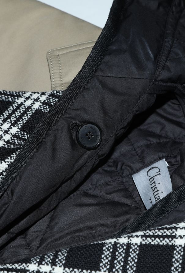 Dior F/W 2022 Hooded Plaid Bar Jacket - 9