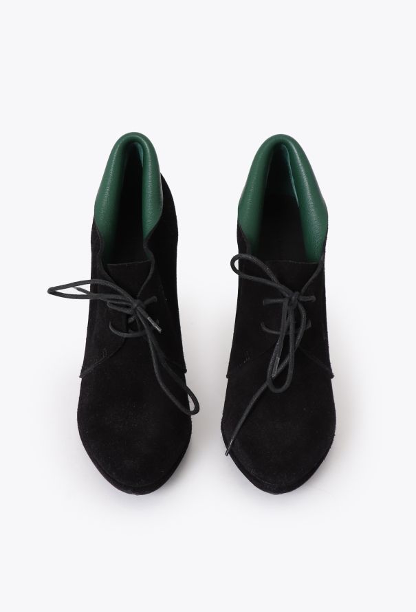 Balenciaga Sculpted Suede Derby Boots - 2