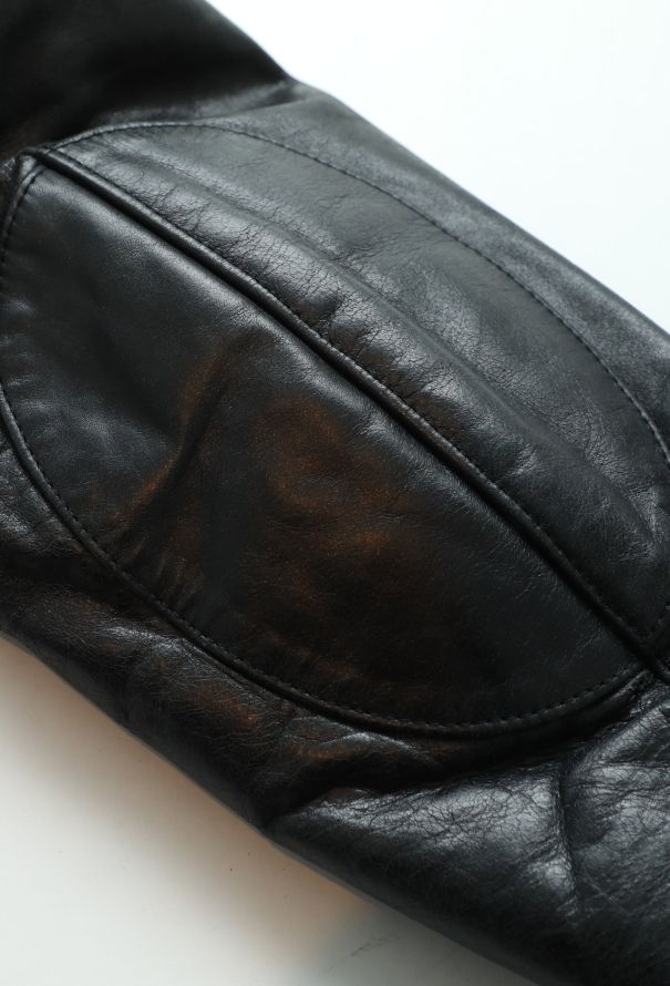 Balenciaga F/W 2002 Leather Peplum Jacket - 9