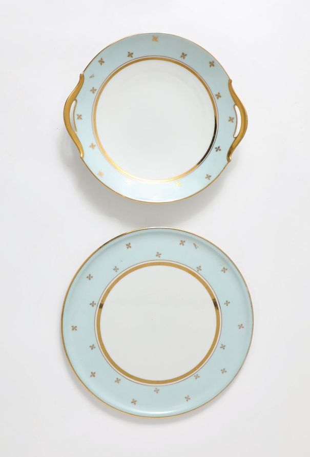 Vintage Objects & Decor '40s Limoges 2-piece Dessert Service - 2