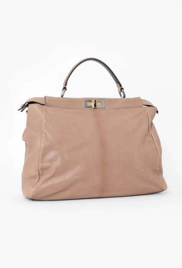 Fendi Beige Large Peekaboo Bag - 2