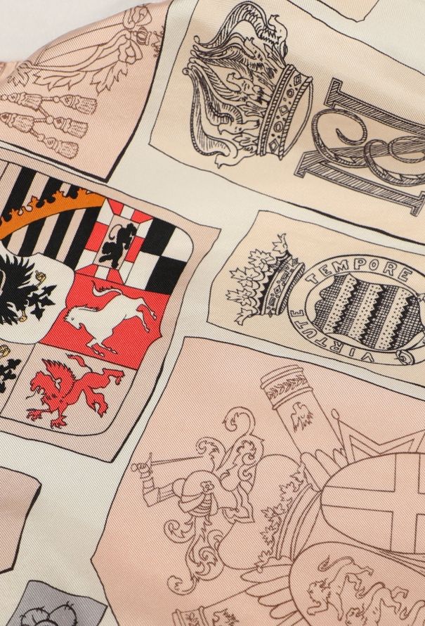 Hermès Vintage 'Numbers and Monograms' Silk Top - 6