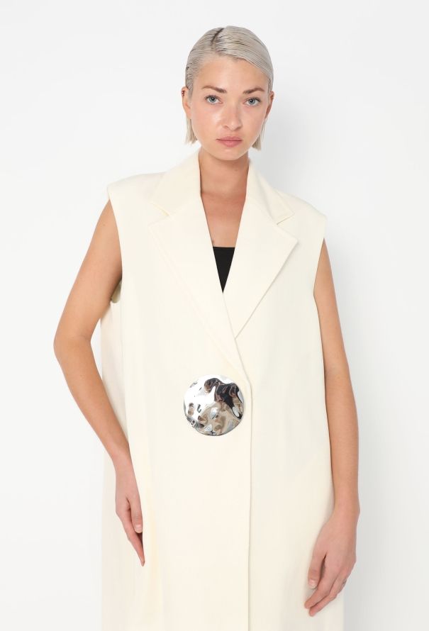 Jil Sander Resort 2024 Hammered Silk Vest - 4