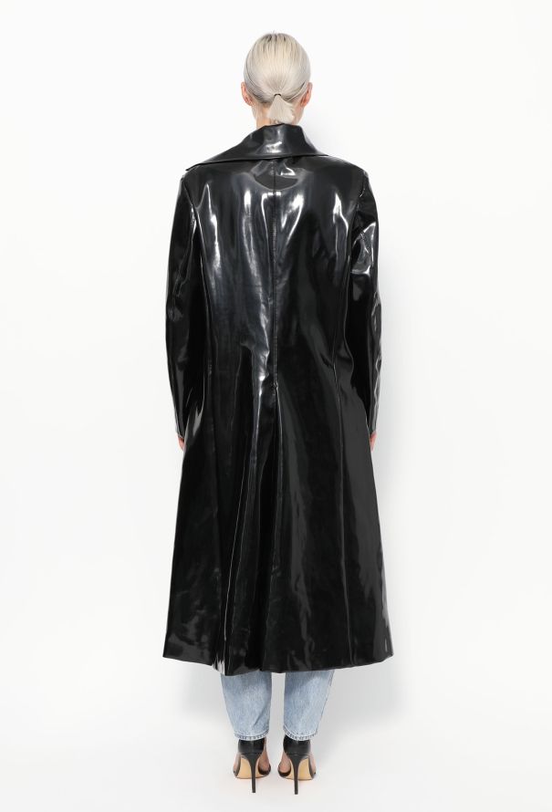 Iconic Pierre Cardin '70s Vinyl Trench Coat - 6