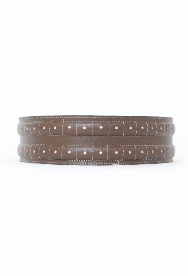 Alaïa Rare F/W 1989 Dotted Leather Belt - 4