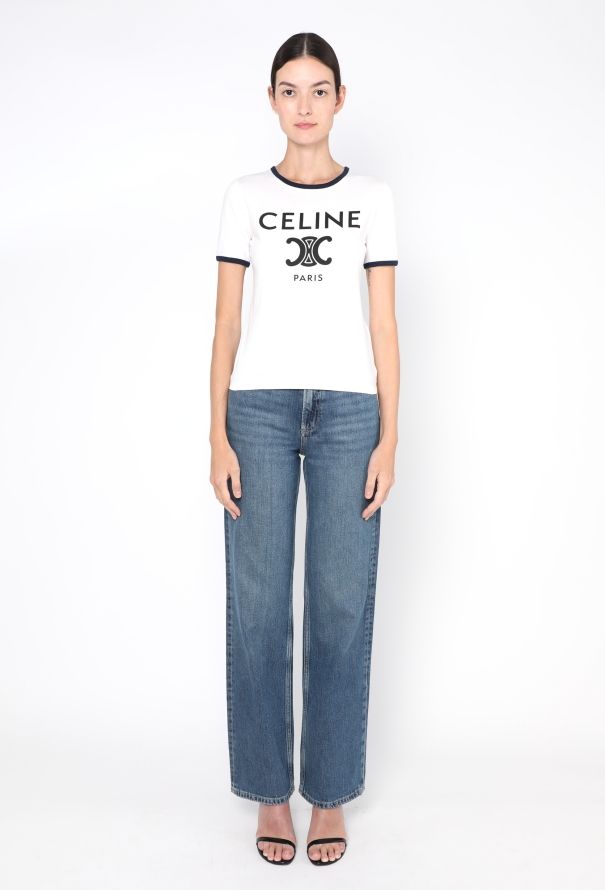 Céline 2023 Triomphe Emblem T-Shirt - 2
