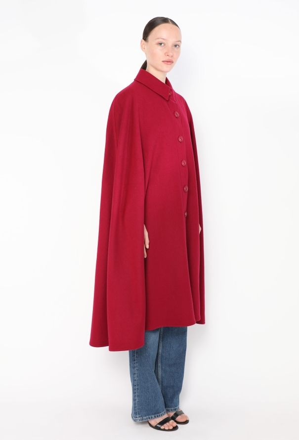 Saint Laurent Rare F/W 1988 Felted Cape - 5