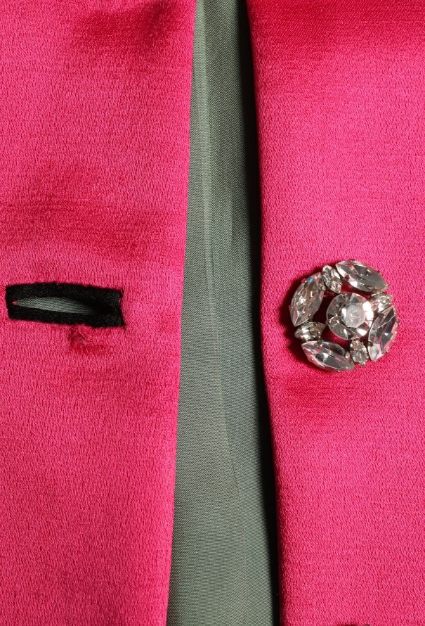 Saint Laurent Late '80s Colorblock Silk Jacket - 7