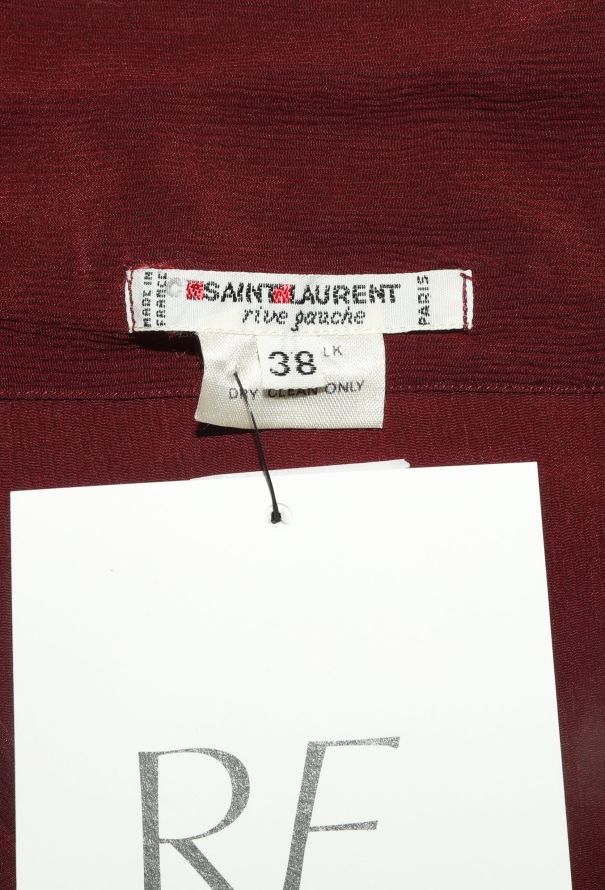 Saint Laurent Vintage Silk Lavallière Blouse - 5
