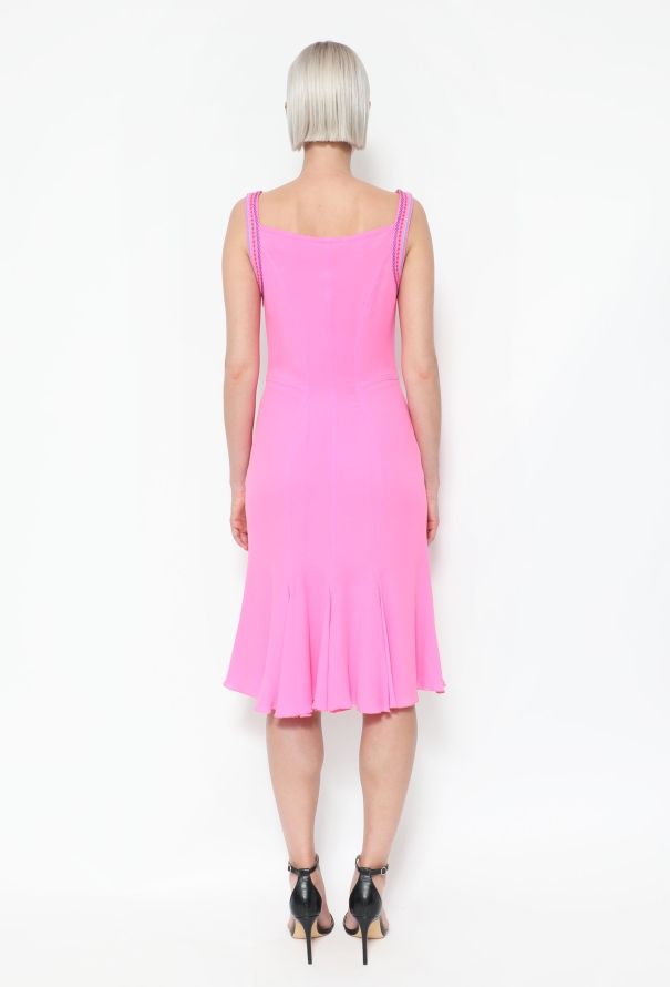 Gianni Versace F/W 2002 Embroidered Silk Dress - 4