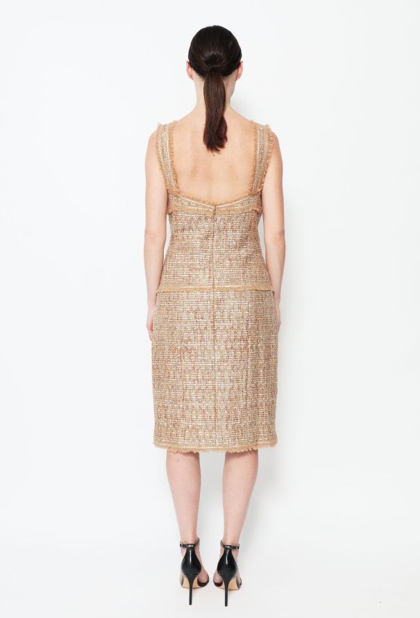 Chanel Iconic S/S 2005 Iridescent Tweed Dress - 4