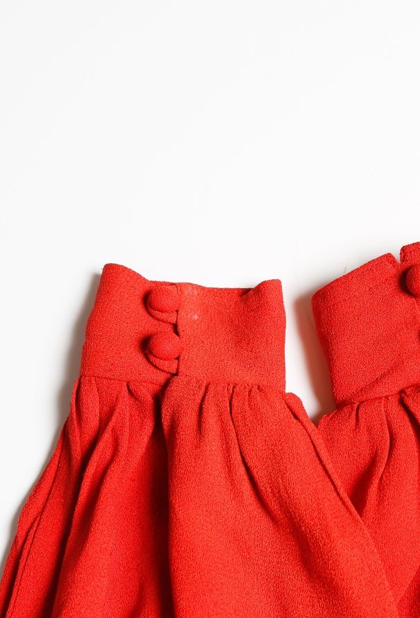 Ossie Clark 70s Bishop-Sleeve Crêpe Dress - 6