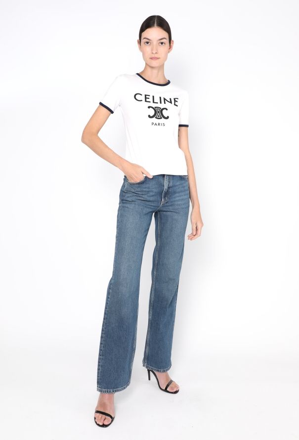 Céline 2023 Triomphe Emblem T-Shirt - 3