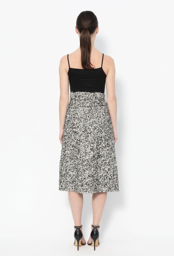 Céline 2014 Bouclé Wrap Skirt - 4
