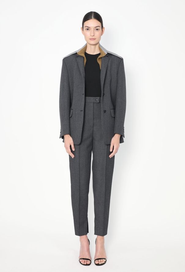 Prada F/W 2023 Tailored Knit Collar Suit - 3