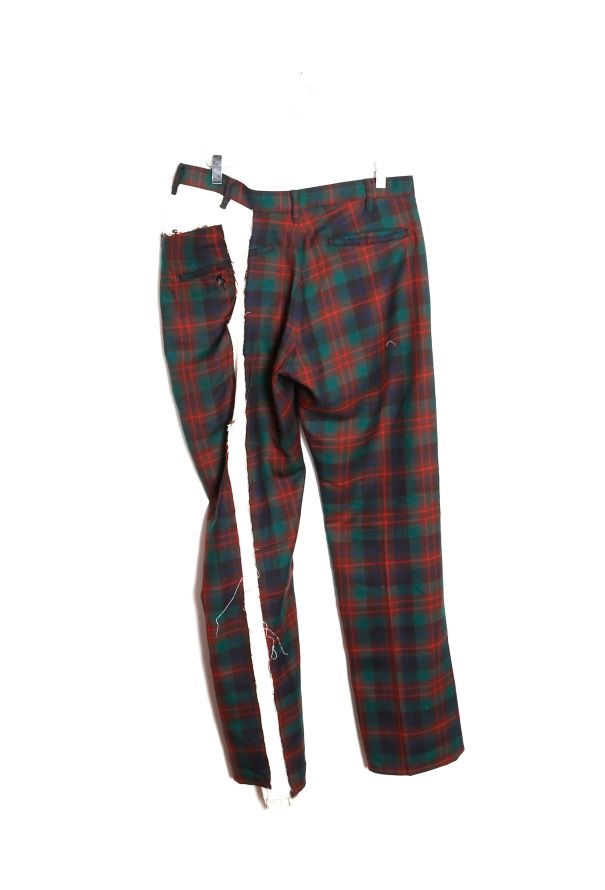 Comme des Garçons 2007 Deconstructed Plaid Wool Trousers - 7